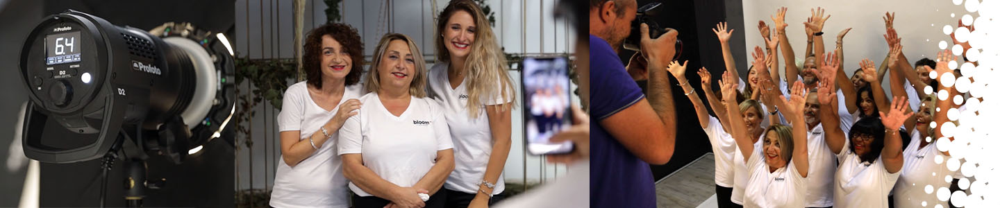 Séance photo de l'équipe Bloom Services dans les Alpes-Maritimes